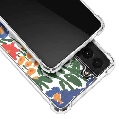 Bouffants and Broken Hearts Wild Garden 4 Galaxy S21 FE Clear Case